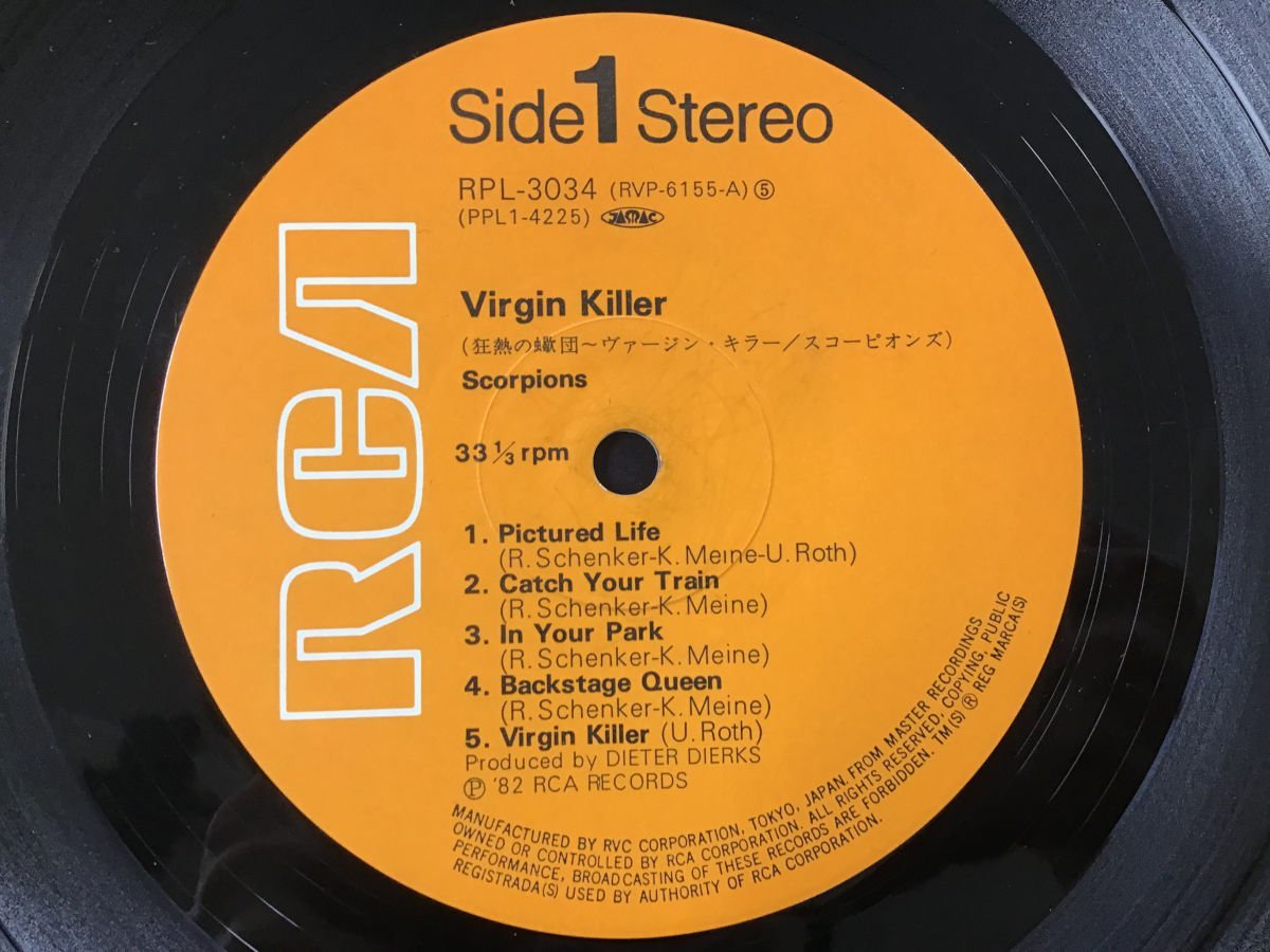 LP / SCORPIONS / VIRGIN KILLER / 帯付 [1788RQ] Virgin Scorpions LP