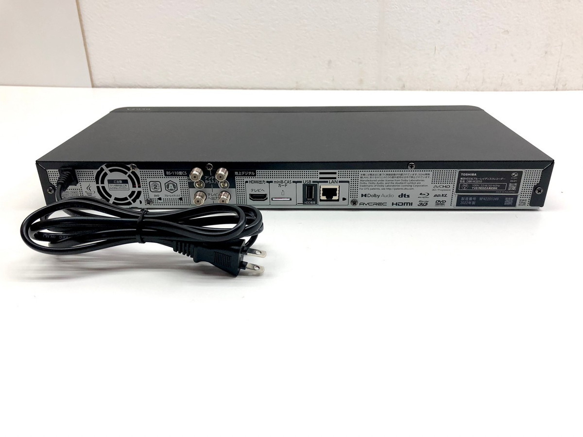231346-1》TOSHIBA DBR-W2010 REGZA ブルーレイレコーダー 2022年製