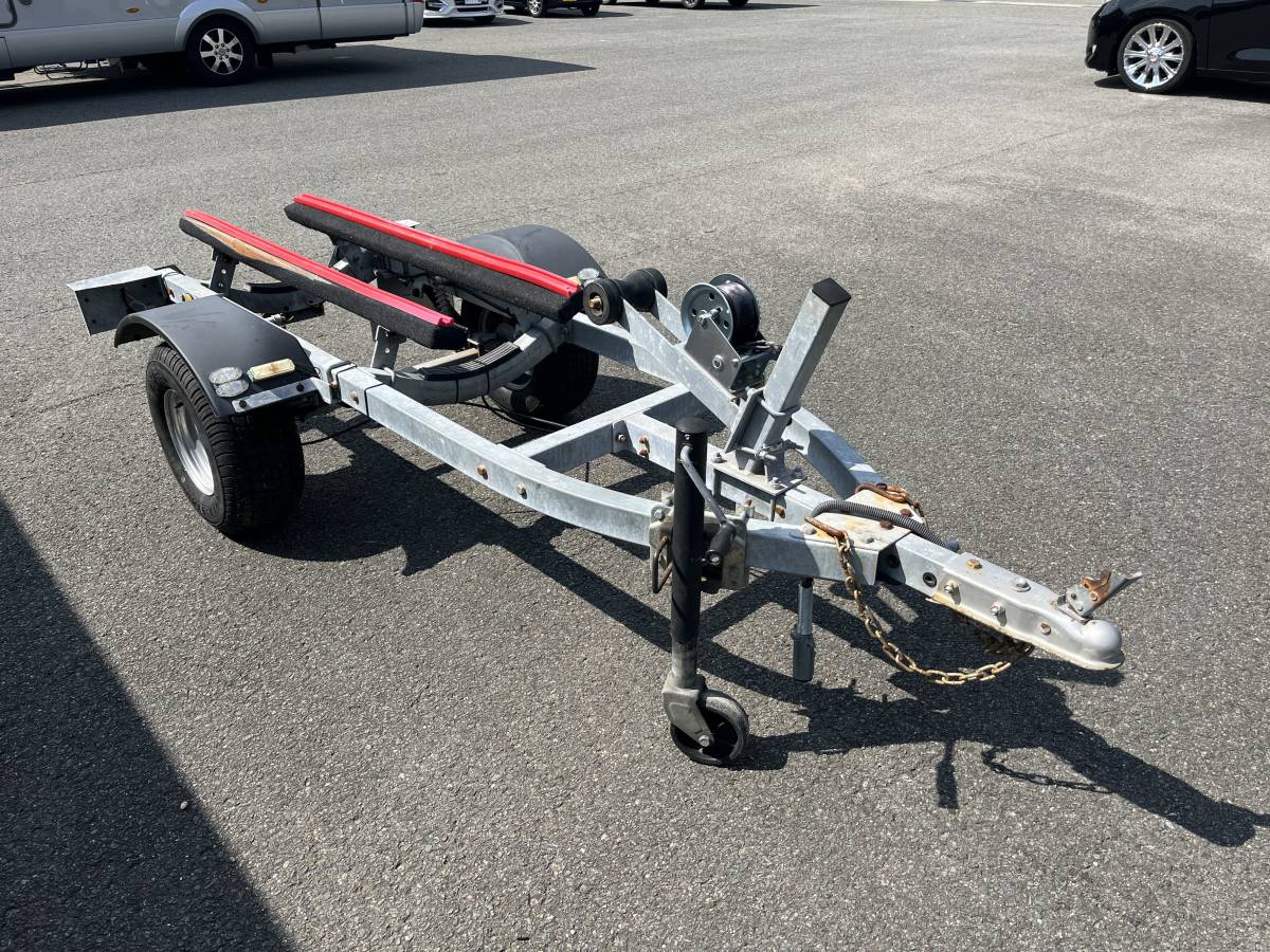 ボートトレーラー 軽 車検満タン 令和6年5月までカーゴ あおり付き 