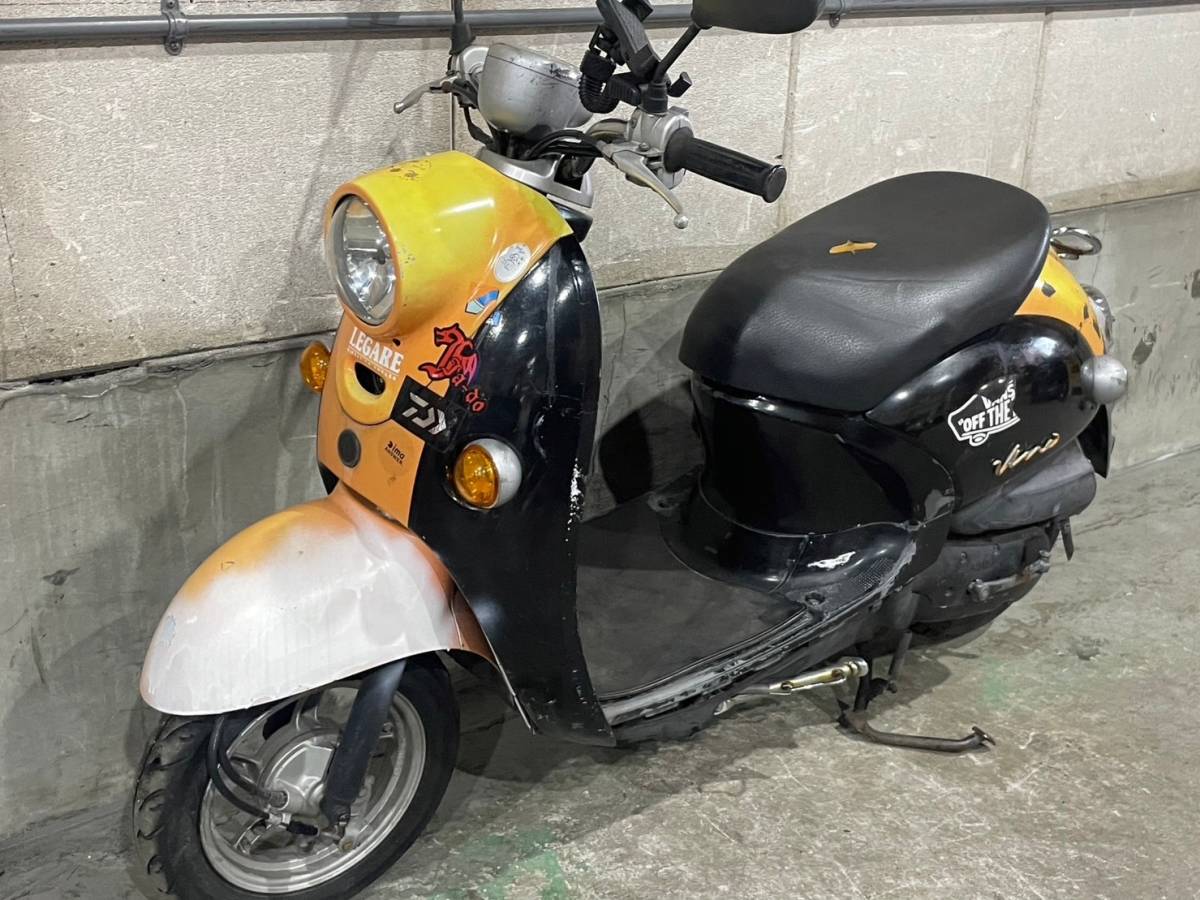 21473km ☆始動動画あり☆ ビーノ SA37J ヤマハ 原付 兵庫 34819km