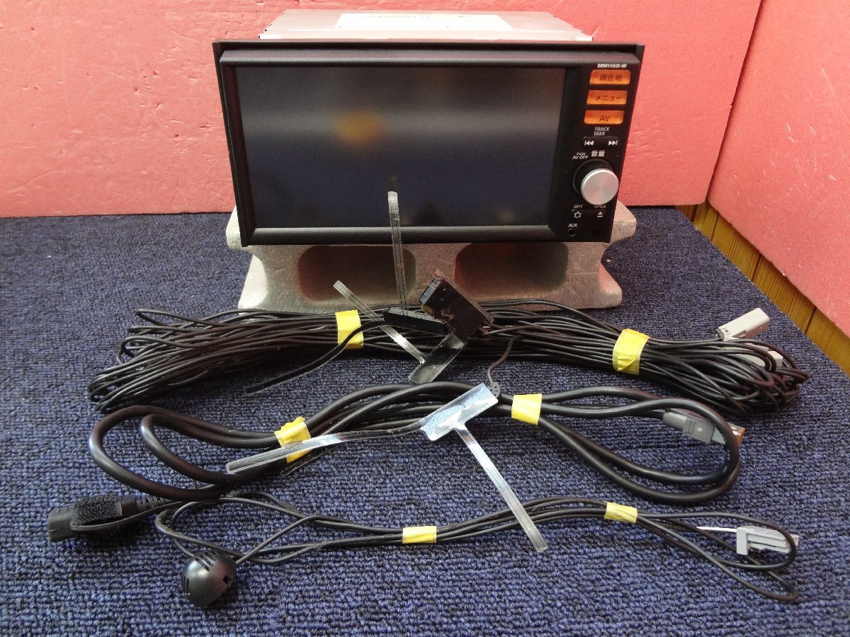 ☆日産純正 MM115D-W ワイド メモリーナビ フルセグ/CD/Bluetooth/USB 地図データ 2015年 F4 ☆