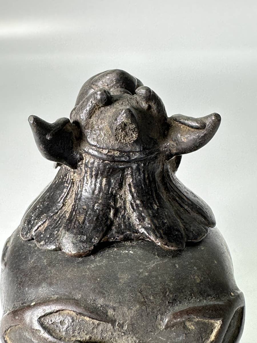 中国古美術 時代物 古銅 唐物 中国美術 明朝 明代 古銅製 獅子香炉