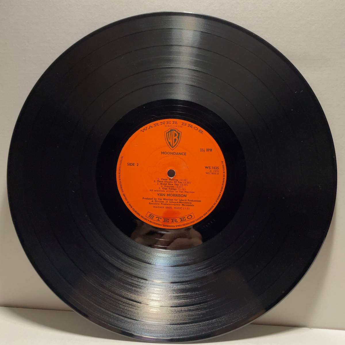 Vinyl レコード Van Morrison Moondance WS 1835 UK PRESSING(1970