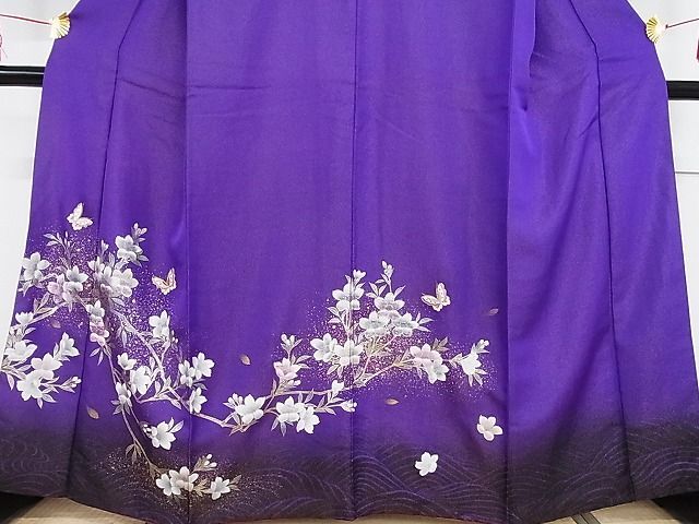 平和屋-こころ店□訪問着 枝花文 金彩 金通し地 着丈160.5