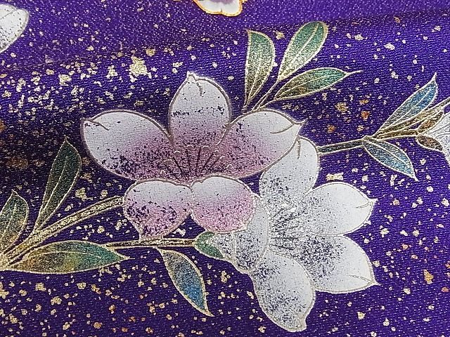 平和屋-こころ店□訪問着 枝花文 金彩 金通し地 着丈160.5
