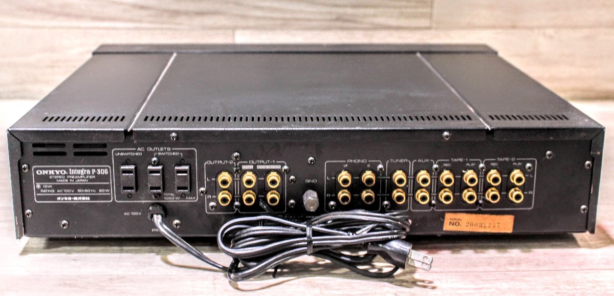 ONKYO Integra P-306R プリアンプ オンキヨー W・スーパーサーボ方式