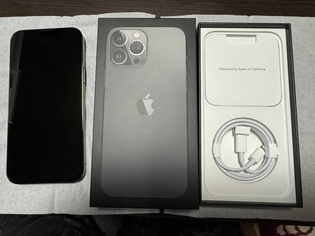美品】Apple iPhone13 Pro Max 256GB グラファイト SIMフリー Apple