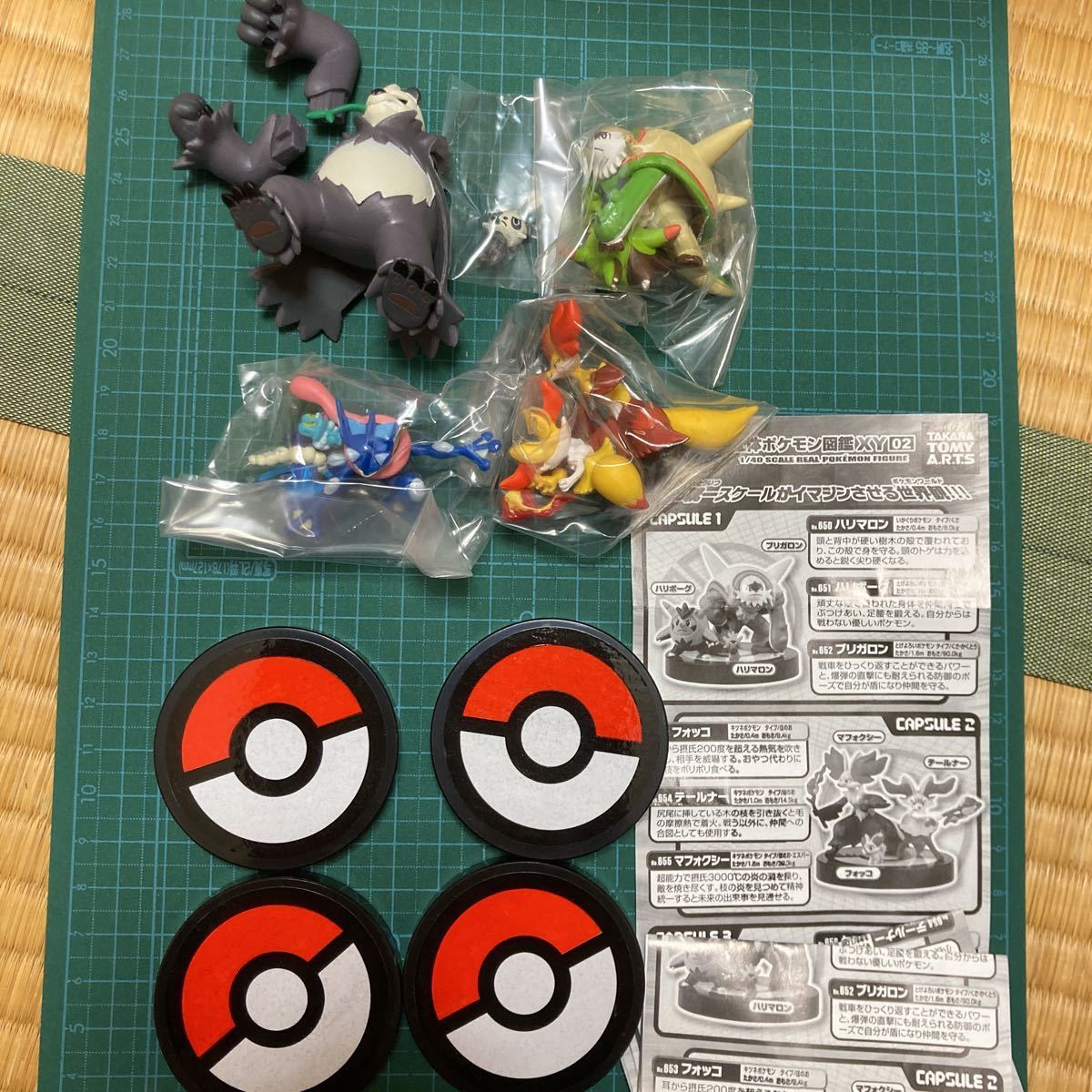 立体ポケモン図鑑　XY02 4種コンプ　ゲッコウガなど　オマケ付き　送料無料