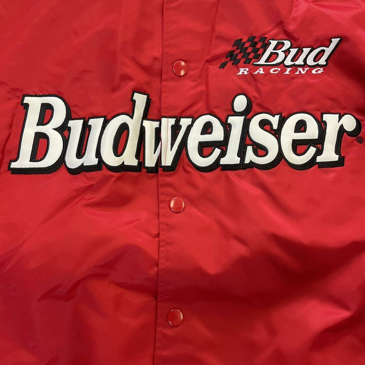 Budweiser スタジャン XXL レッド CHASE AUTHENTICS レーシング 