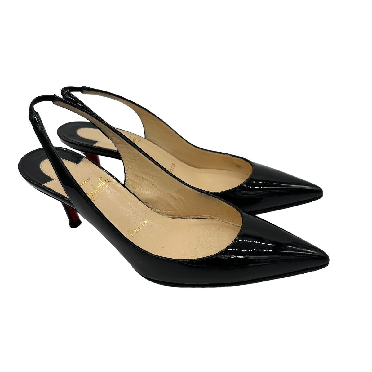 Christian Louboutin - Christian louboutin パンプス スタッズ バック 