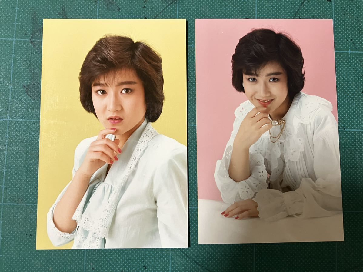 岡田有希子 マルベル堂プロマイド写真2枚 化粧 80年代アイドル