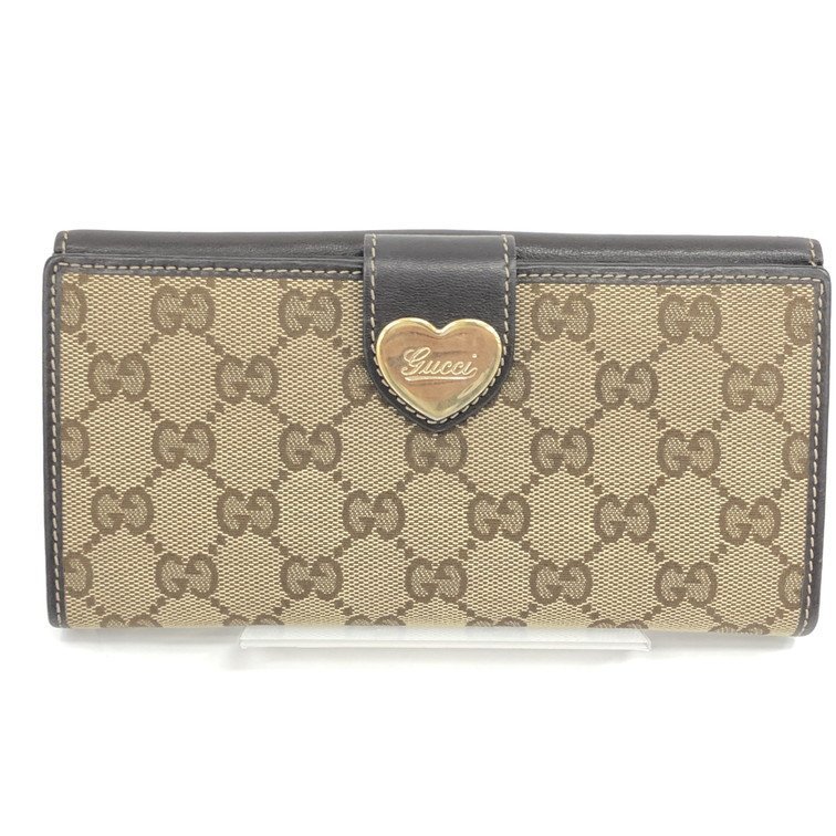 GUCCI グッチ 長財布 GGキャンバス ハート 203550.2091 GUCCI グッチ 長財布 GGキャンバス ハート 203550.2091