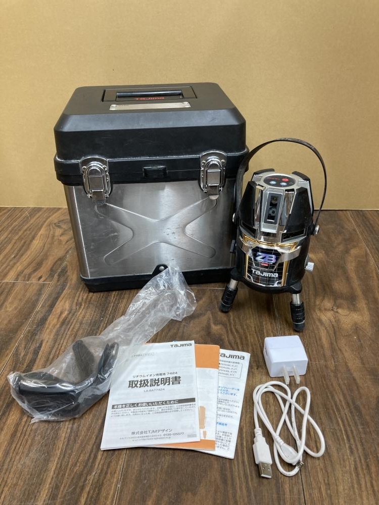 サバゲー　引退品　ジャンク 006□ジャンク品□タジマ ブルーグリーンレーザー墨出し器 ZEROBL-KJC