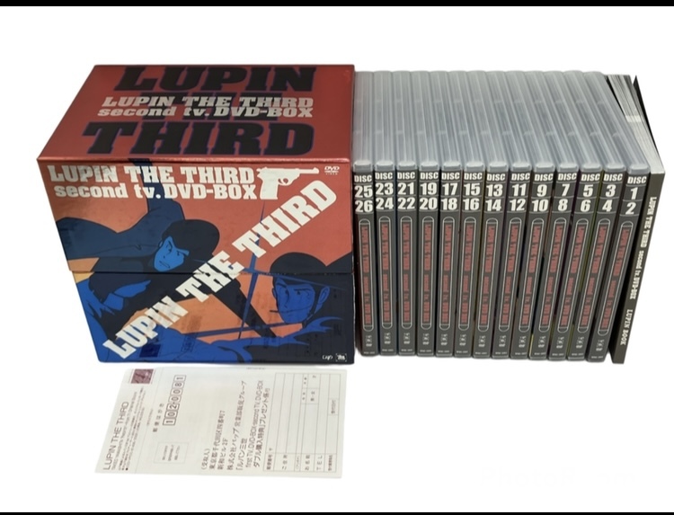中古品 ルパン三世 second tv. DVD-BOX LUPIN THE THIRD DVD全26枚セット