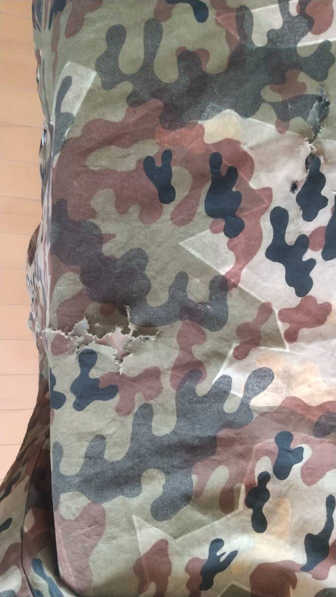 入手困難 西ドイツ軍 アメーバカモ パップテントハーフ 軍幕 ジャンク
