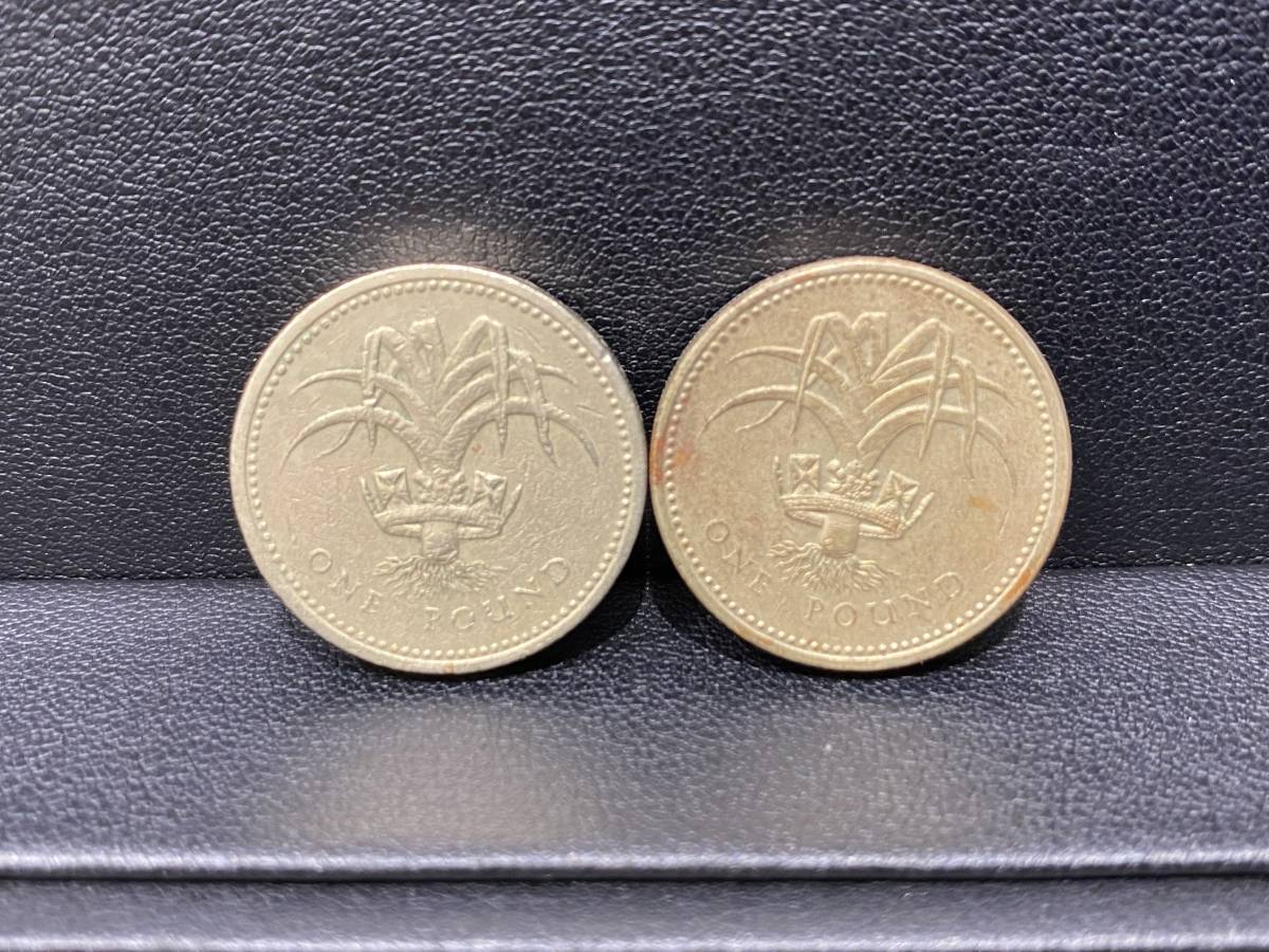 イギリス ポンド GBP 旧硬貨 エリザベス 国章 1969年 1982年 1983年 