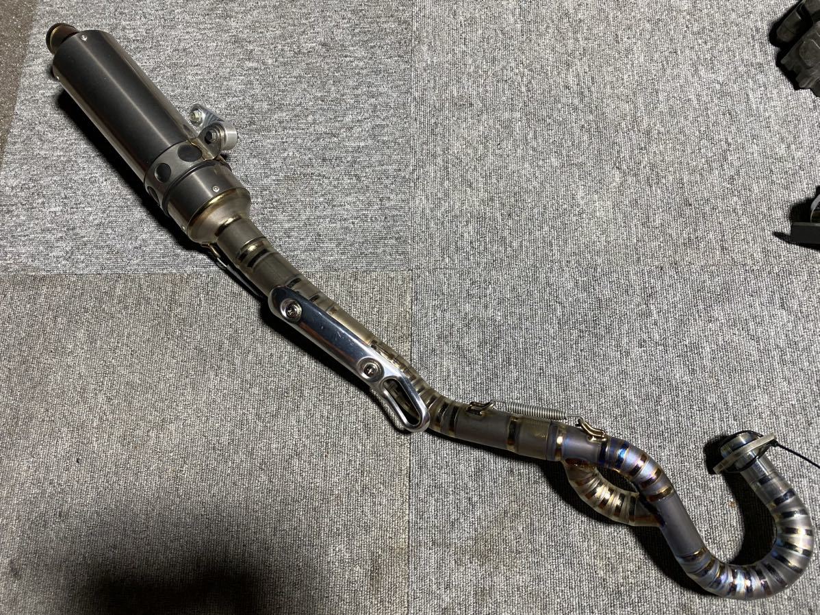 XR50 XR100モタード ワンオフ チタンマフラー | XR100モタード XR100