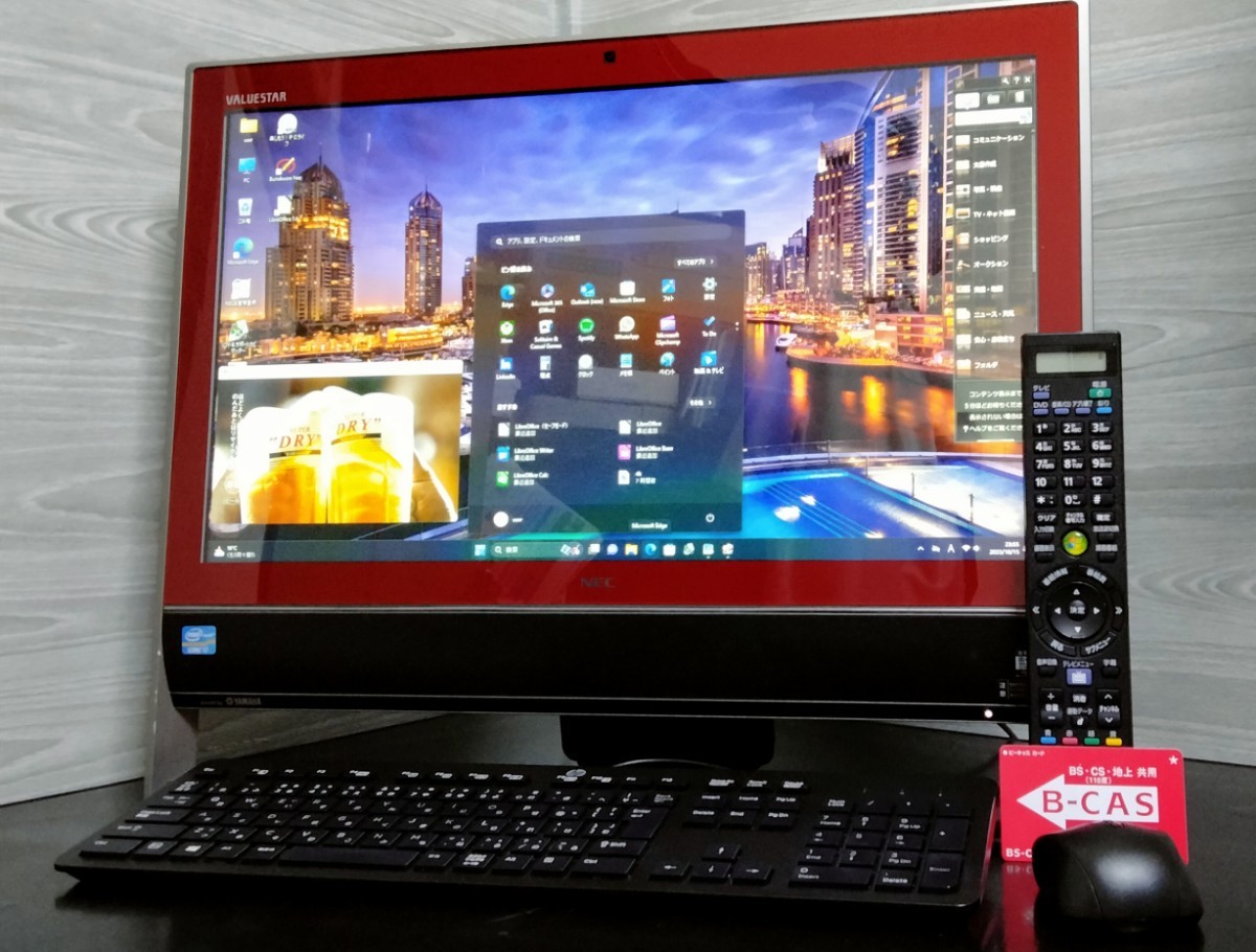 ★☆フルセット！リフレッシュPC☆★Win11！3波TV(Wチューナ！鮮明フルフラット液晶！快速COREi7&8Gメモリ！大容量2TB！BDRE！WiFi！770LR