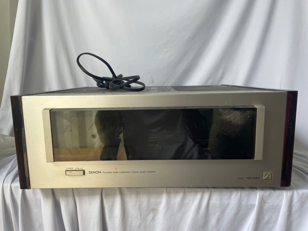 □【1円スタート】DENON デノン POA-3000 パワーアンプ ステレオ DENON