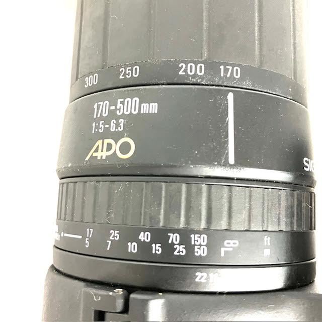 仙101 SIGMA ZOOM LENS 170-500mm 1:5-6.3 APO シグマ レンズ Mx-AF 2X