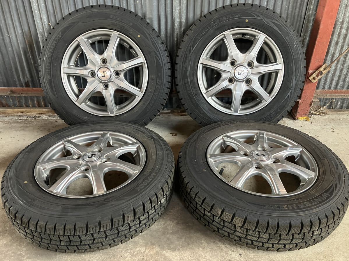 ダンロップ スタッドレス WINTER MAXX WM01 145/80R13 社外アルミ