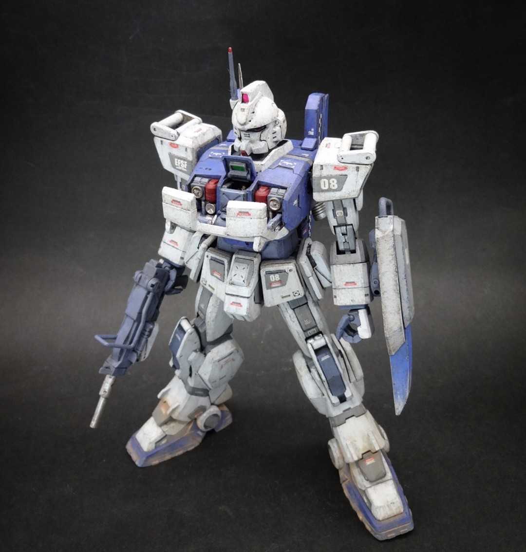 MG ガンダムEz8 徹底改修 塗装済み完成品 ジオラマベース付属 ガンプラ 