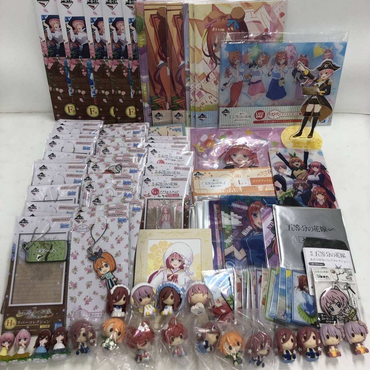 【1円～】五等分の花嫁 グッズ 一番くじ 大量まとめ 現状品 マスコット アクスタ イラストボード ストラップ イラストシート 他【中古品】