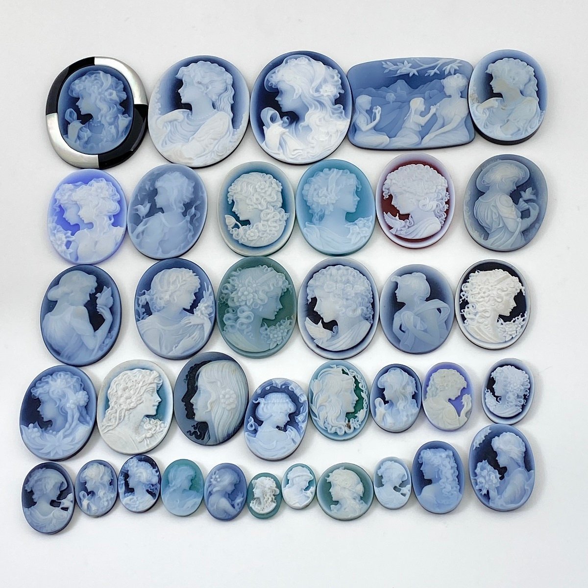 ルース 裸石 素材 カメオ（めのう） ルース 201g ランクD【中古】