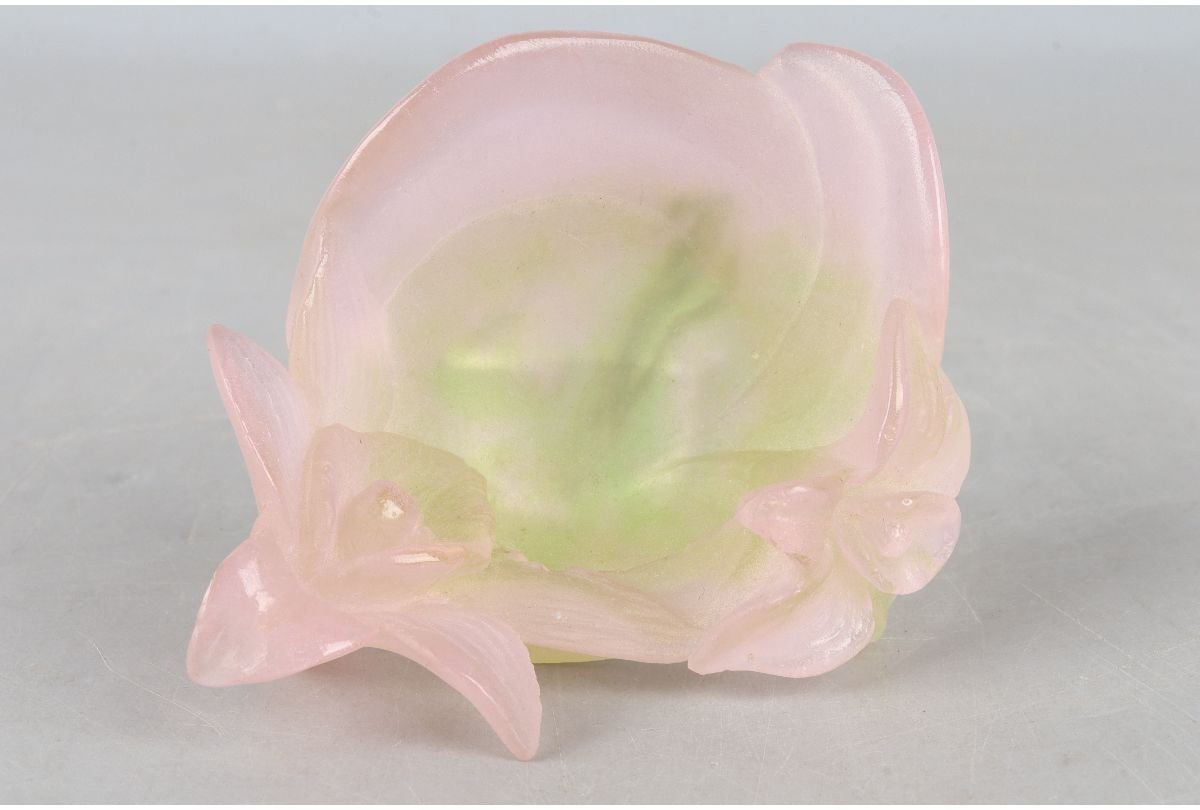 URA]ドームフランス/Daum France/ローズコレクションボウル/12-10-107