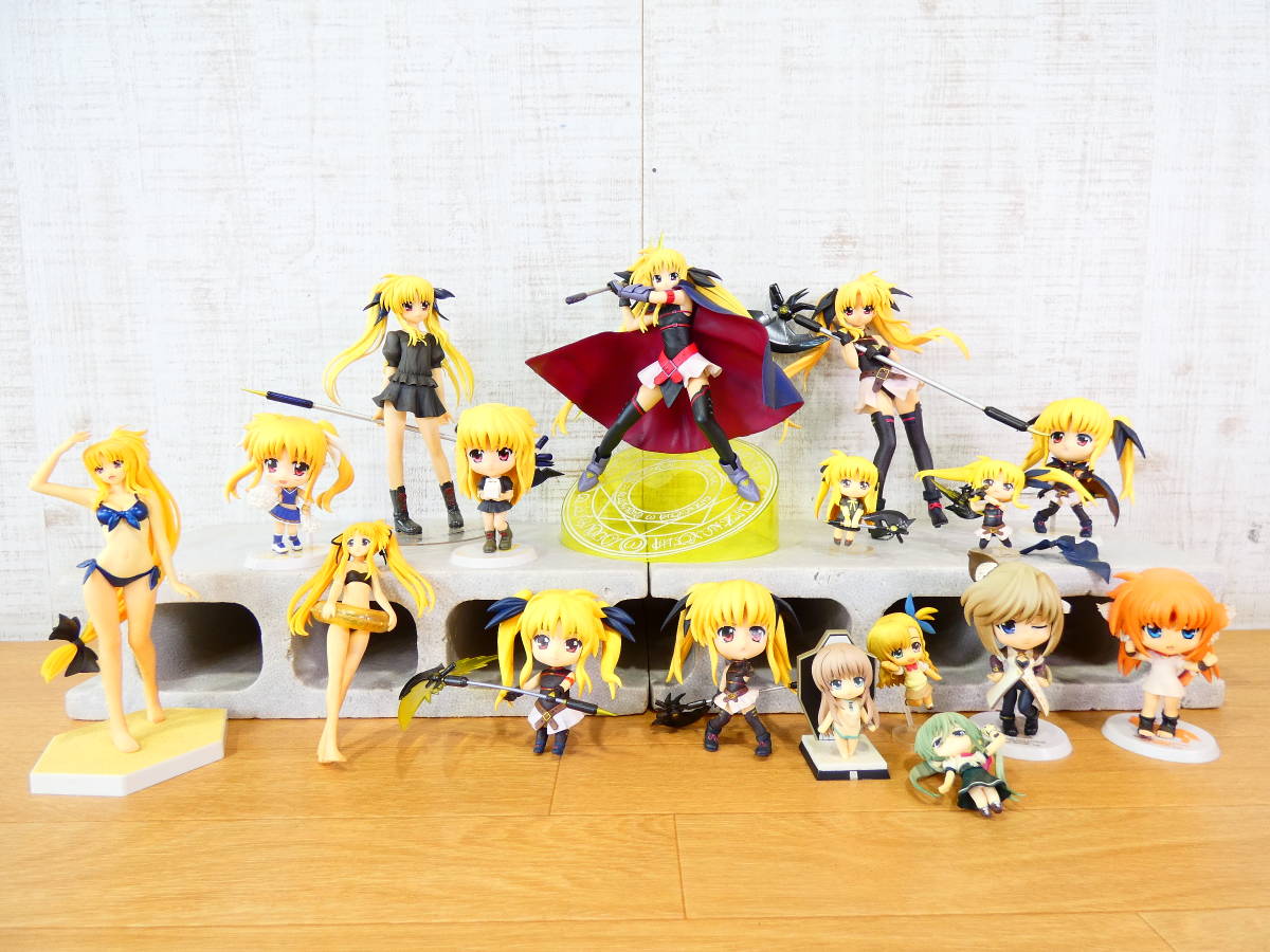 ◎ジャンク 美少女系フィギュア 魔法少女リリカルなのはセット まとめて 約1.2kg フェイト・テスタロッサ/リニス/アルフなど ＠80(10)