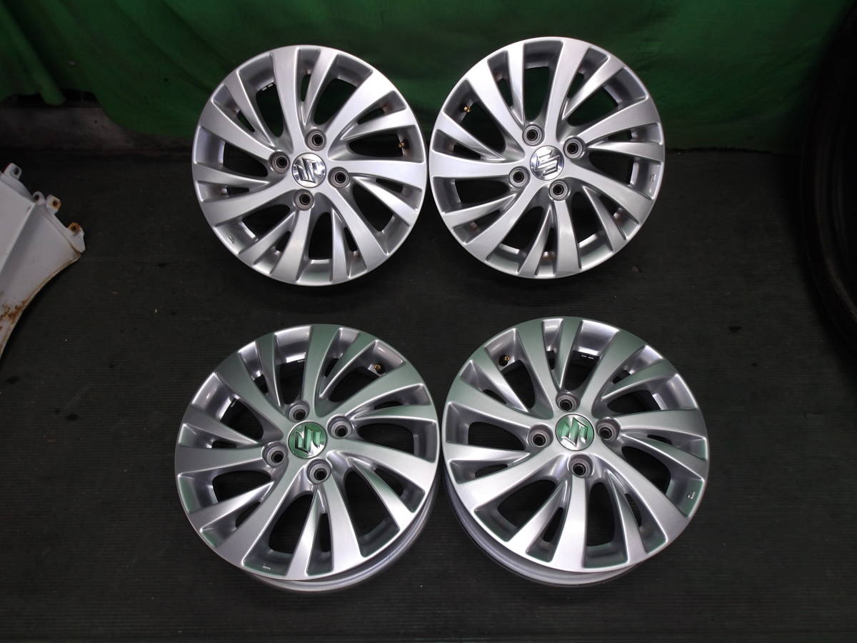 ☆ ホイール SUZUKI 純正 14×4.5J +45 PCD100 4H シルバー 4本 14