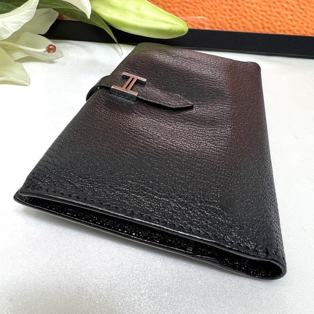 1円スタート HERMES エルメス ベアン スフレ 二つ折り長財布 ロング