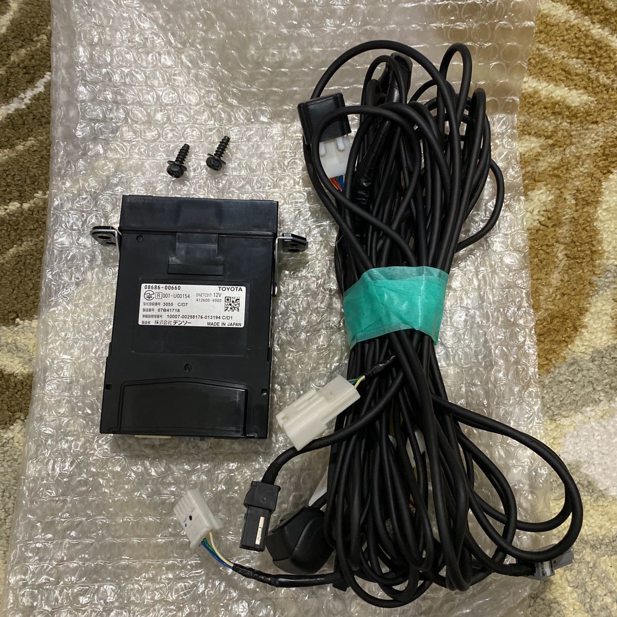 トヨタ純正 ETC 2.0 08686-00660 ナビ連動 ビルトイン 通電確認済み