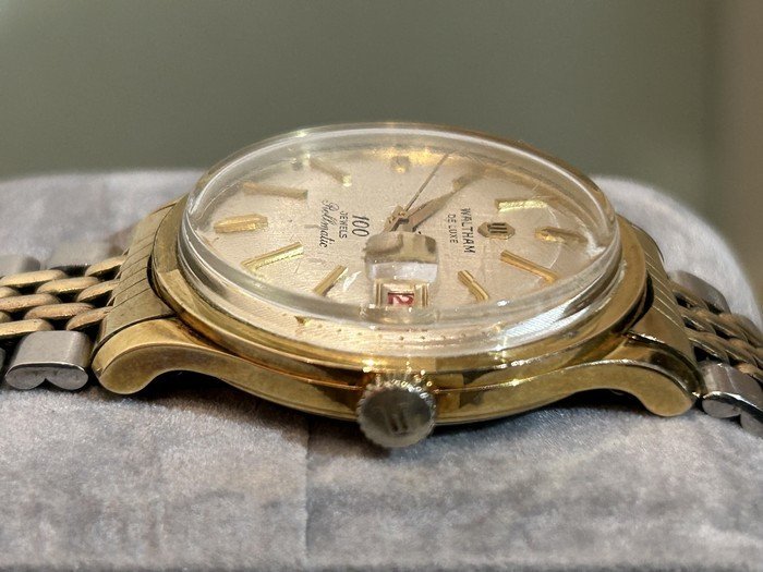 希少【WALTHAM DELUXE 100 JEWELS Rollmatic ウォルサム デラックス