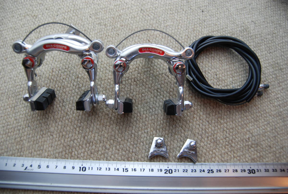 231018_310_120＞ヨシガイ　DIA-COMPE　♯610　センタープルブレーキ本体　前後　＞　ビンテージ　レストア　ロード