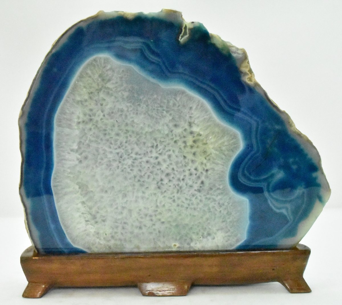 ブルーメノウ 原石のアゲート 瑪瑙 メノウ アゲート 天然石原石 鑑賞石