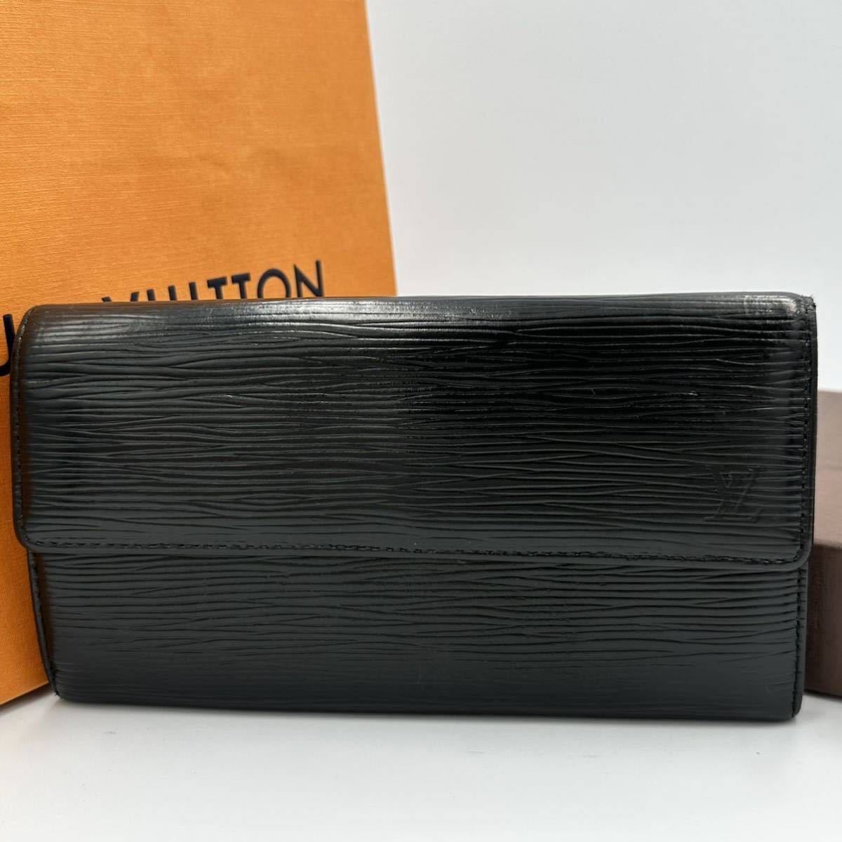 美品☆LOUIS VUITTONルイヴィトン エピ【ポルトフォイユ・サラ】長財布