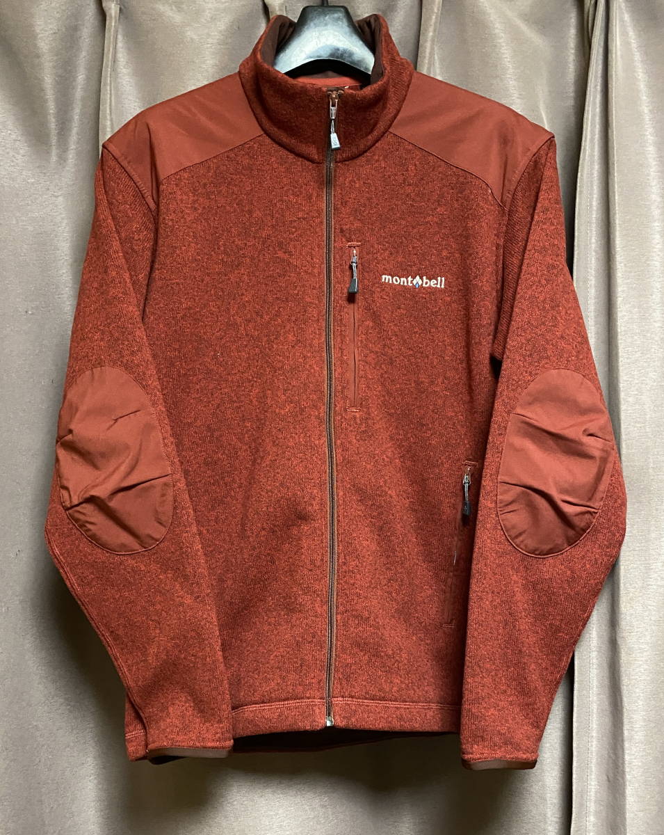 超美品　mont-bell クリマプラス ニットジャケット Men's モンベル