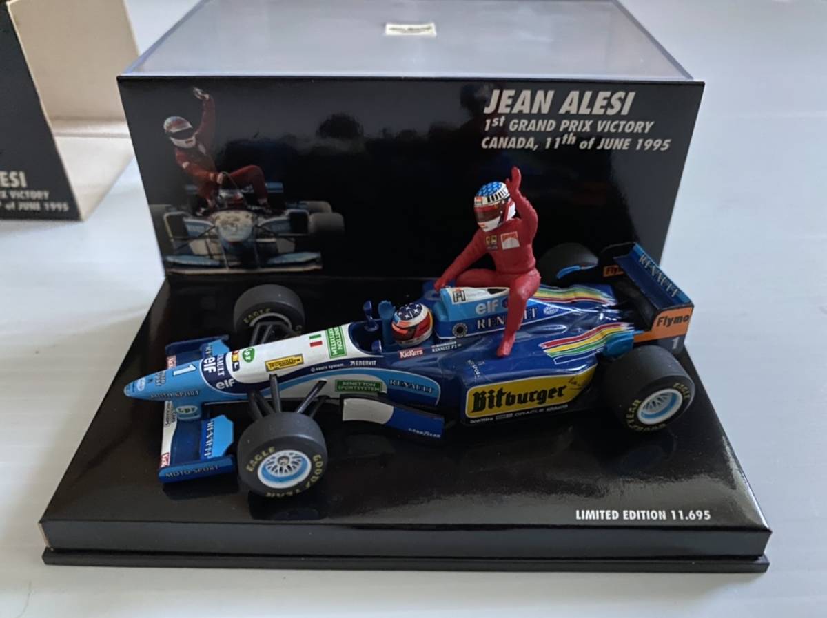 ミニチャンプス PMA 1/43 ベネトン B195 ルノー M.シューマッハ ライドオン アレジ カナダGP 初優勝 1995 #1 