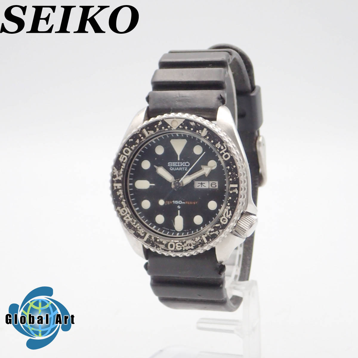 う10195/SEIKO セイコー/ダイバーズ/クオーツ/メンズ腕時計/150M/文字