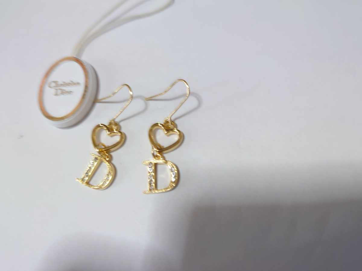 Christian Dior クリスチャン・ディオール ハート ピアス ライン 