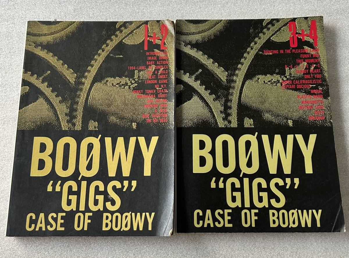 バンドスコア 楽譜 2冊セット BOOWY GIGS CACE OF BOOWY ボウイ 氷室