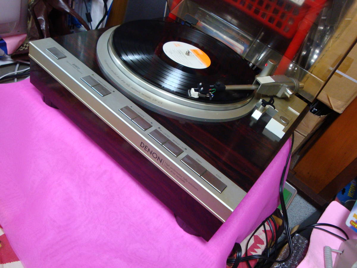 ★☆デノン 高性能 フルオート Ｄ．Ｄ．ターンテーブル ＤＰ－４７・Ｆ 完動品 ＶＭ型カートリッジ付☆★