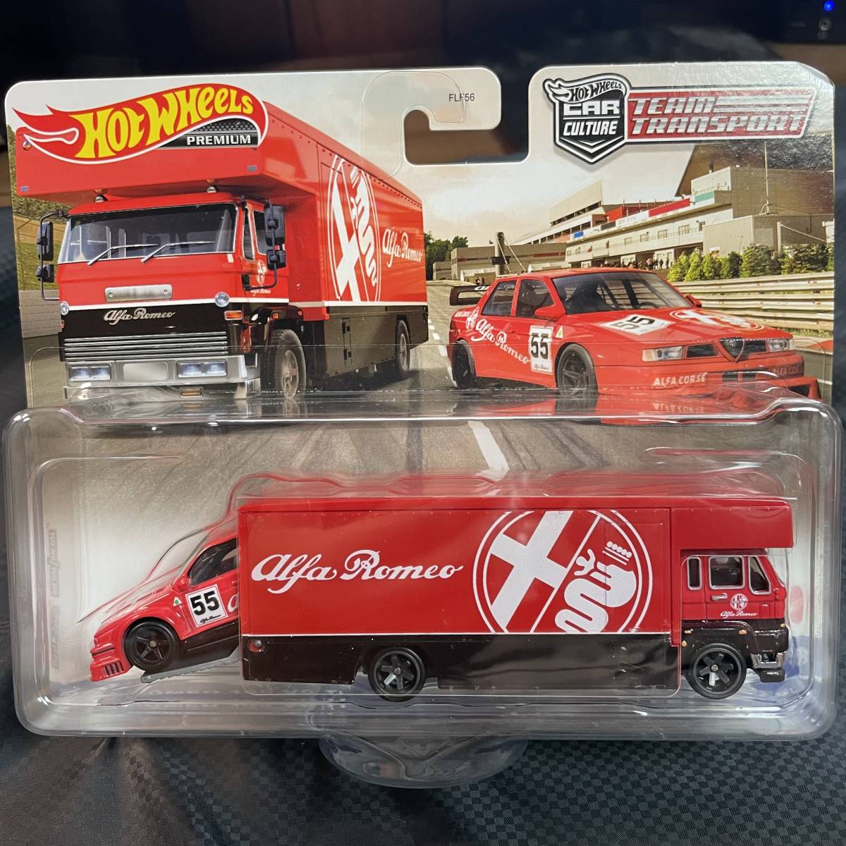 Hot Wheels Team Transport 1/64 - Alfa Romeo 155 V6 Ti + Fleet Flyer #53 - Neuf