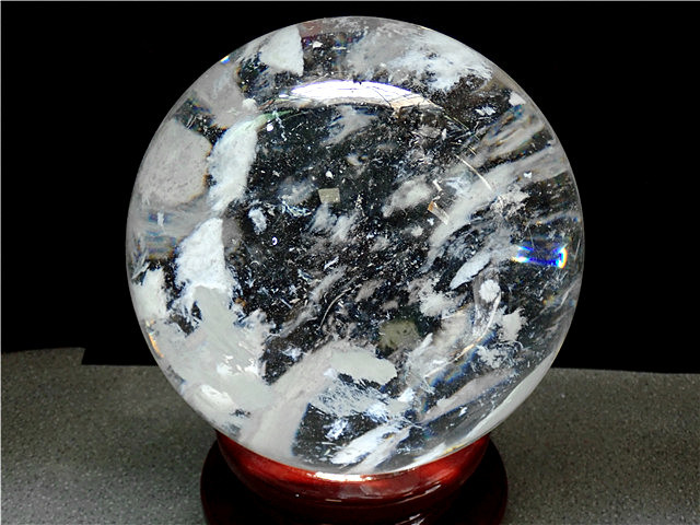 超大直径約：250mm 19244g超綺麗☆水晶丸玉177B1-575B19b 超大直径約