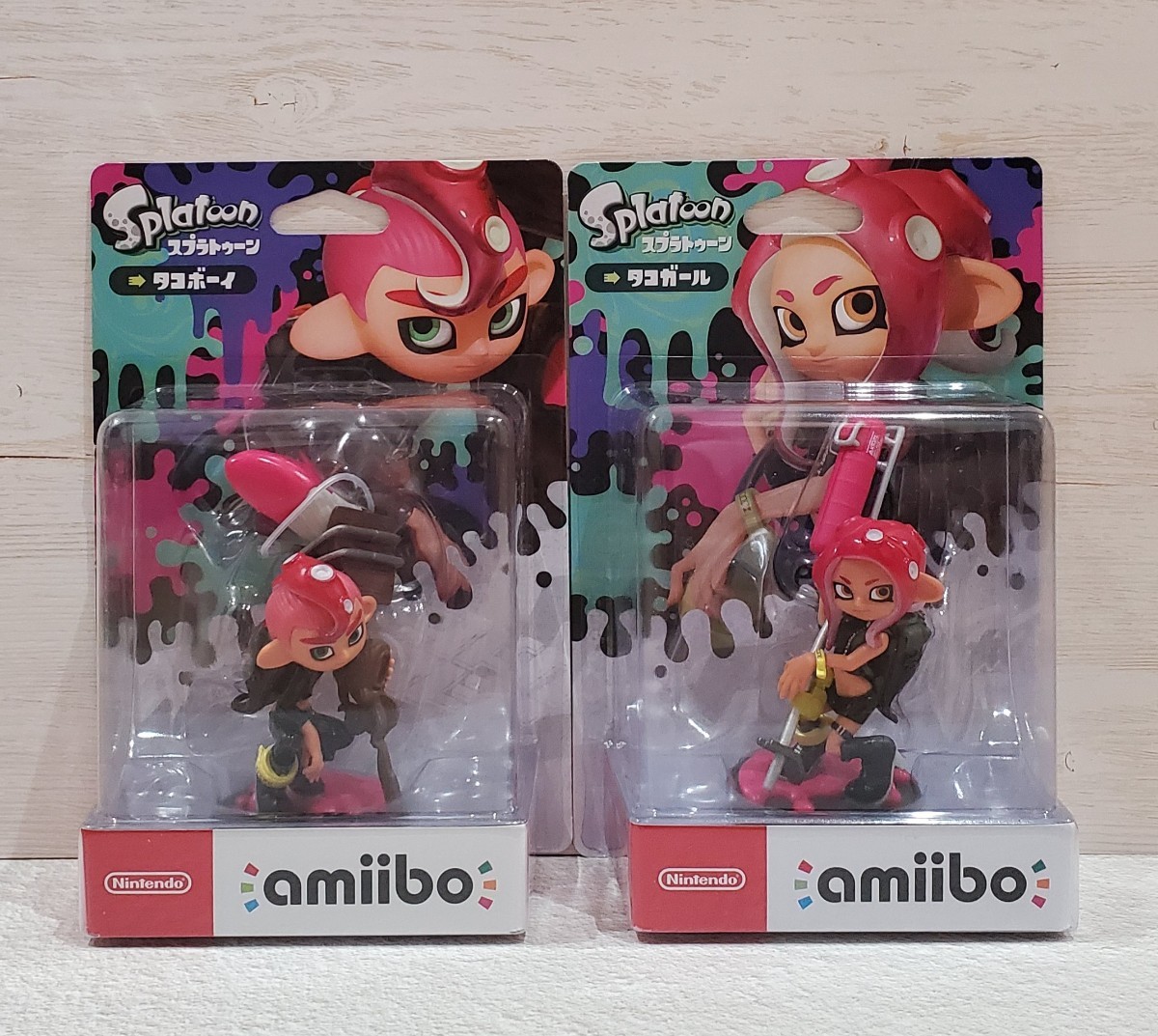 amiibo タコボーイ タコガール スプラトゥーン 新品 未開封 24時間以内に発送 アミーボ 任天堂