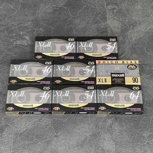 新品未開封 カセットテープ 8本セット maxell XL2 46 54 64 90