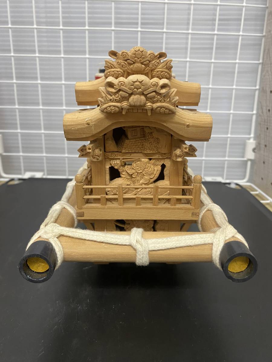 ミニだんじり　三枚板　ミニ彫刻 だんじり ミニだんじり 若中 地車(東洋彫刻)｜売買されたオークション
