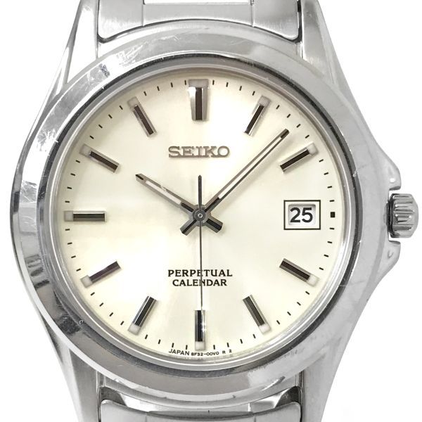 激安大特価，低価 SEIKO セイコー 腕時計 クオーツ 8F32-00P0 パーペチュアルカレンダー 設定済 アナログ ビジネス シンプル 電池交換済み み(その他)｜売買されたオークション情報、yahooの商品情報をアーカイブ その他