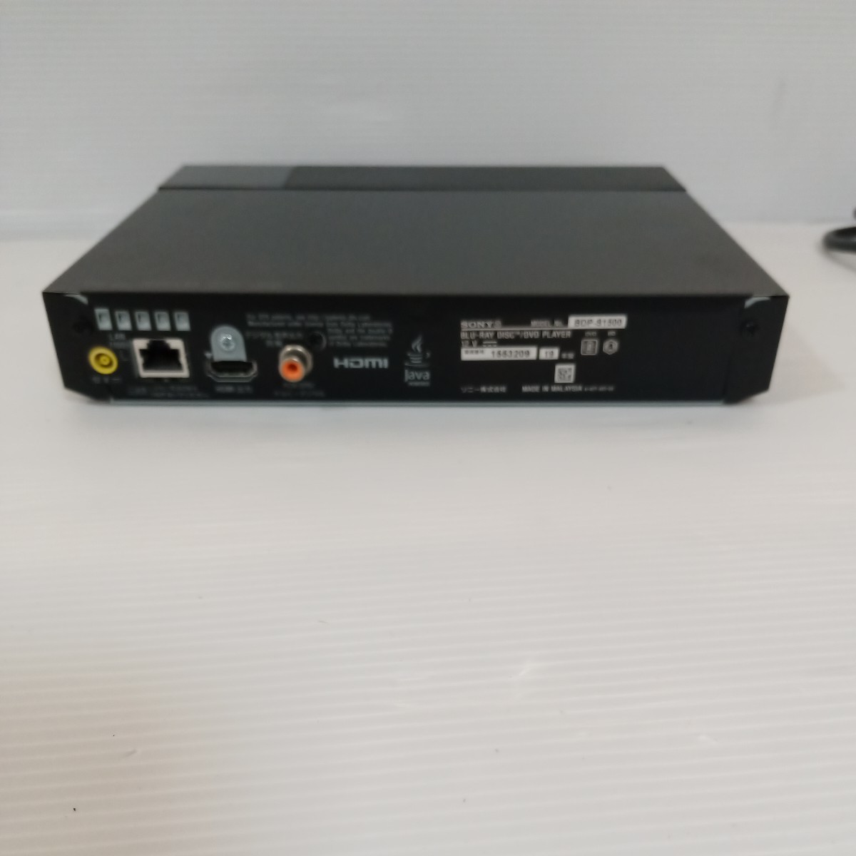 SONY DVDプレーヤー ブルーレイプレーヤー BDP-S1500 2019年製